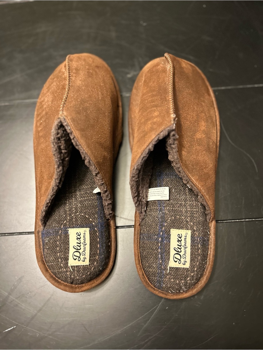 NWOT Men's Brown Suede Slipper
